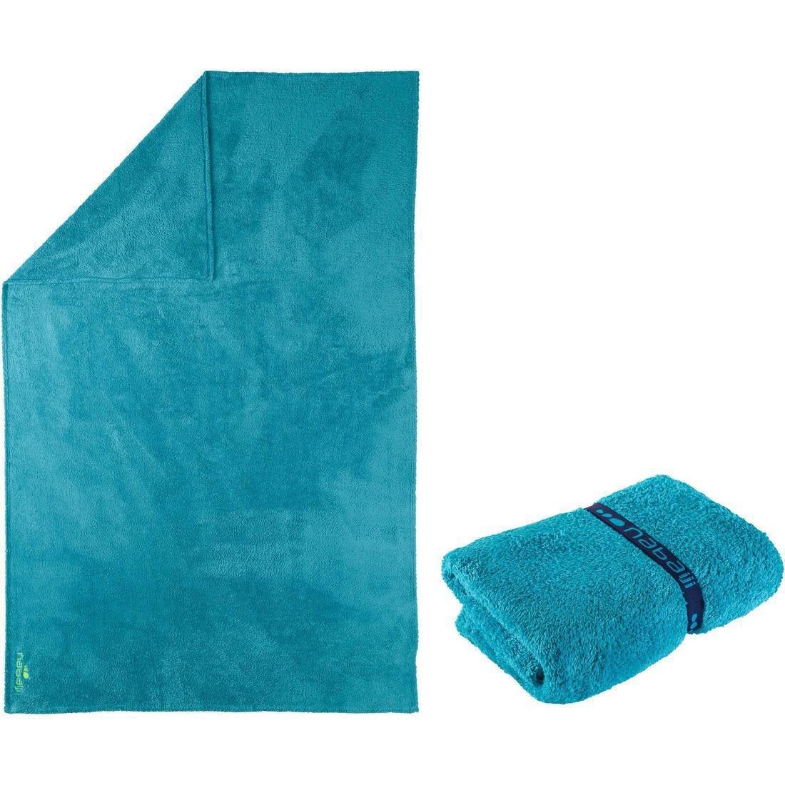 Swimming Ultra-Soft Microfibre Towel Size XL 110 x 175 cm, Petrol Blue, , large image number 8