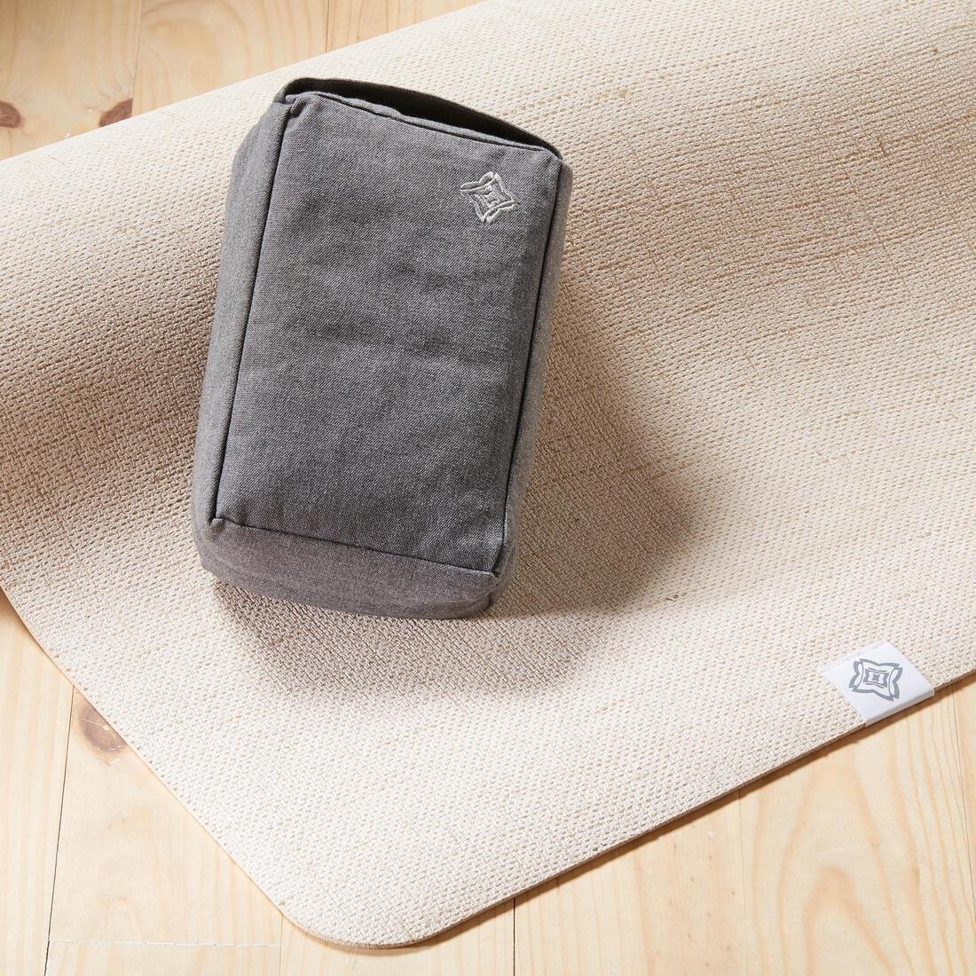 Fabric Yoga Block/Cushion - Grey, , large image number 3