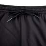 KIPSTA - Large  F500Z Adult Football Shorts With Zip Pockets, Black