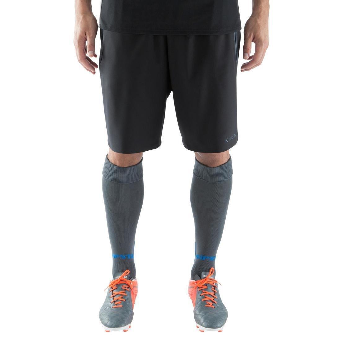 Unisex Football Shorts With Zip Pockets, Black, , large image number 14