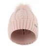 WEDZE - Adult Ski Hat Fur Cable-Knit, Pink