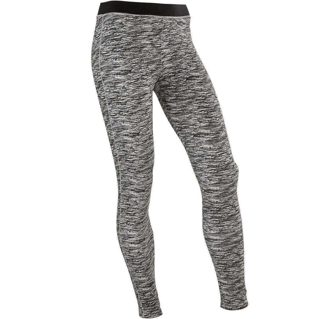 12-13Y Girls' Breathable Cotton Gym Leggings 500 Print, Desert Rose, , large image number 2