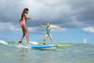 OLAIAN - 10-11Y  Girls' Two-Piece Surfing Swimsuit Bikini Top Bali 100, Pink