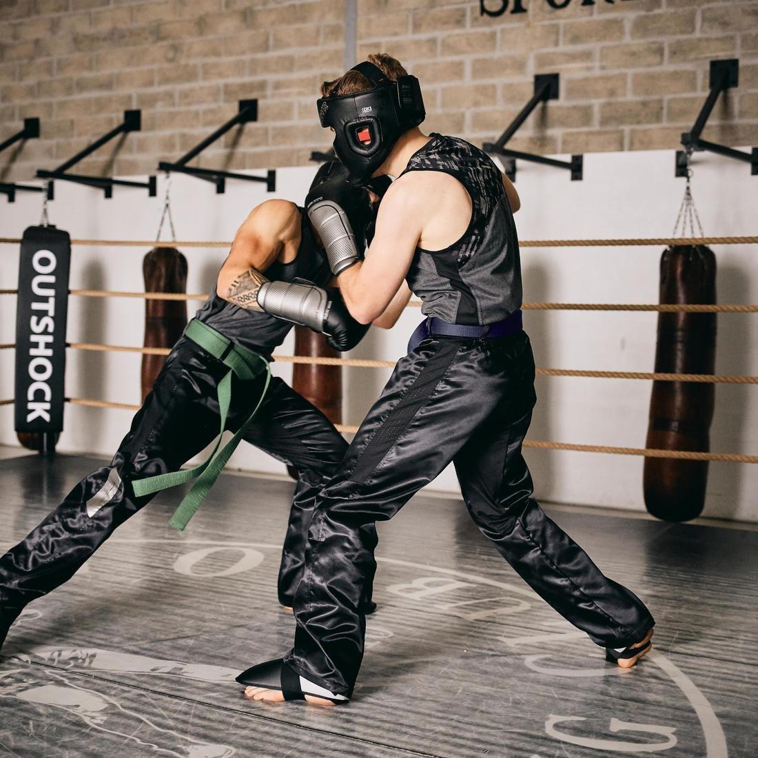 قفازات ملاكمة 500، سوداء، 16 أونصات, No Color, large image number 12