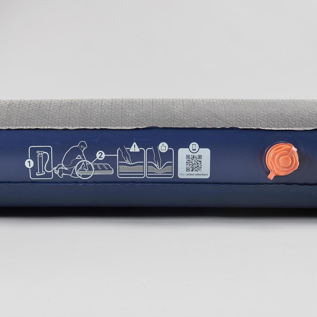 Inflatable Camping Mattress Air Comfort 140 cm 2 People, Navy Blue, , large image number 7
