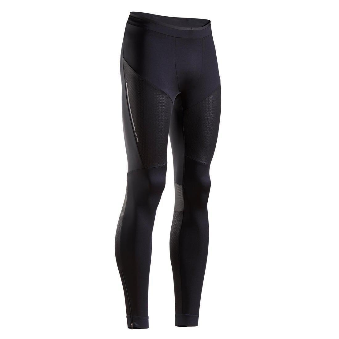 W30 L33  KIPRUN MEN'S RUNNING TIGHTS, Black, , large image number 0