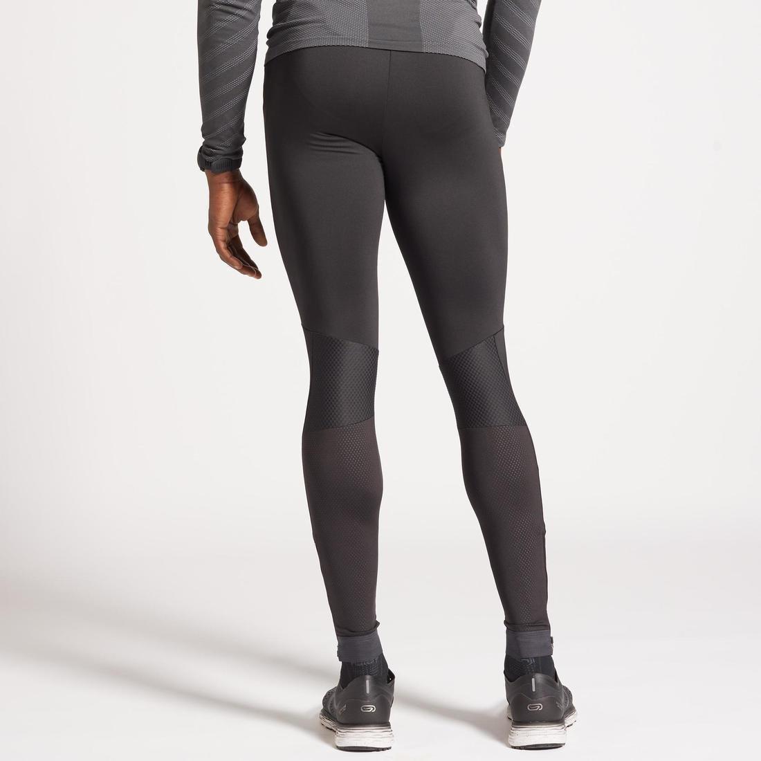 W30 L33  KIPRUN MEN'S RUNNING TIGHTS, Black, , large image number 4