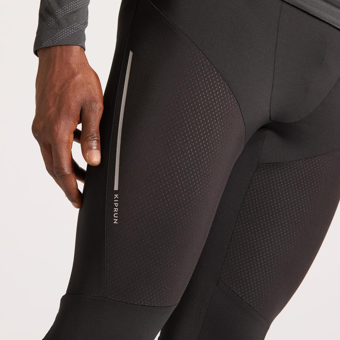 W30 L33  KIPRUN MEN'S RUNNING TIGHTS, Black, , large image number 7