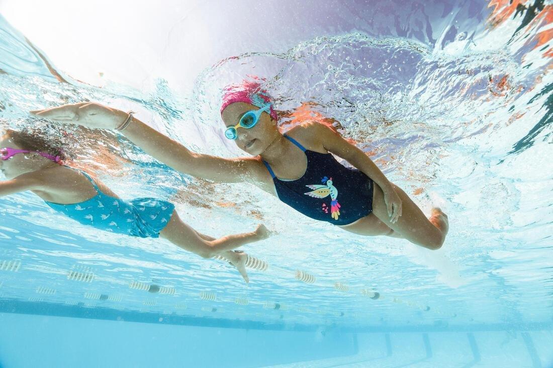 Small  Swimming Goggles Xbase S Clear Lenses, Turquoise Blue, , large image number 5