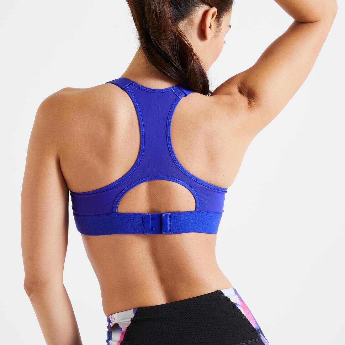 Women's Cardio Fitness Training Bra 900 Print, Multi Colour, , large image number 9