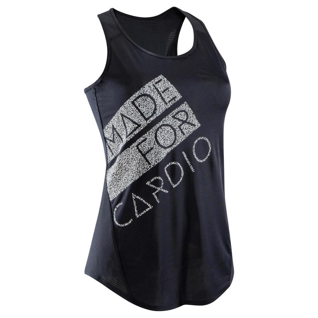 M/L  120 Women's Fitness Cardio Training Leggings - Mottled, Snow White, , large image number 12