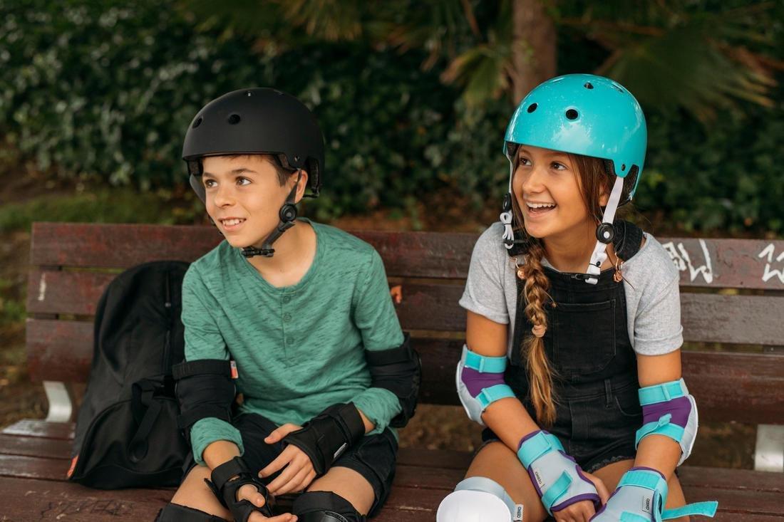 Medium  Play 5 Inline Skating Skateboarding and Scootering Helmet - White Title, , large image number 6