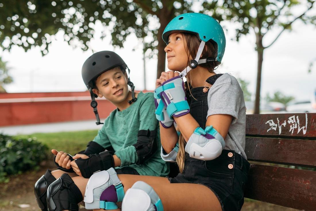 Medium  Play 5 Inline Skating Skateboarding and Scootering Helmet - White Title, , large image number 7