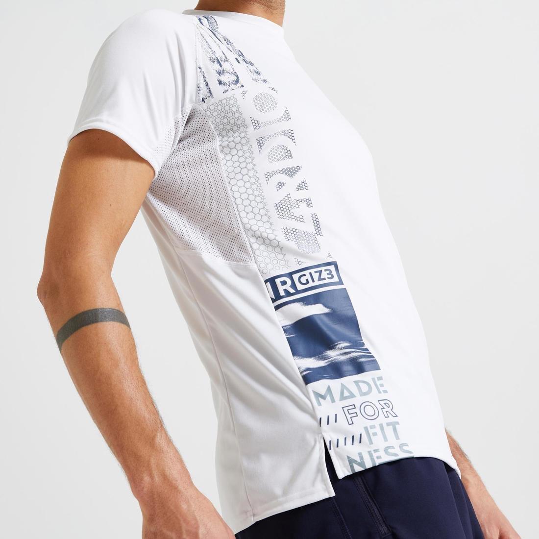 Large  Technical Fitness T-Shirt, Snow White, , large image number 2