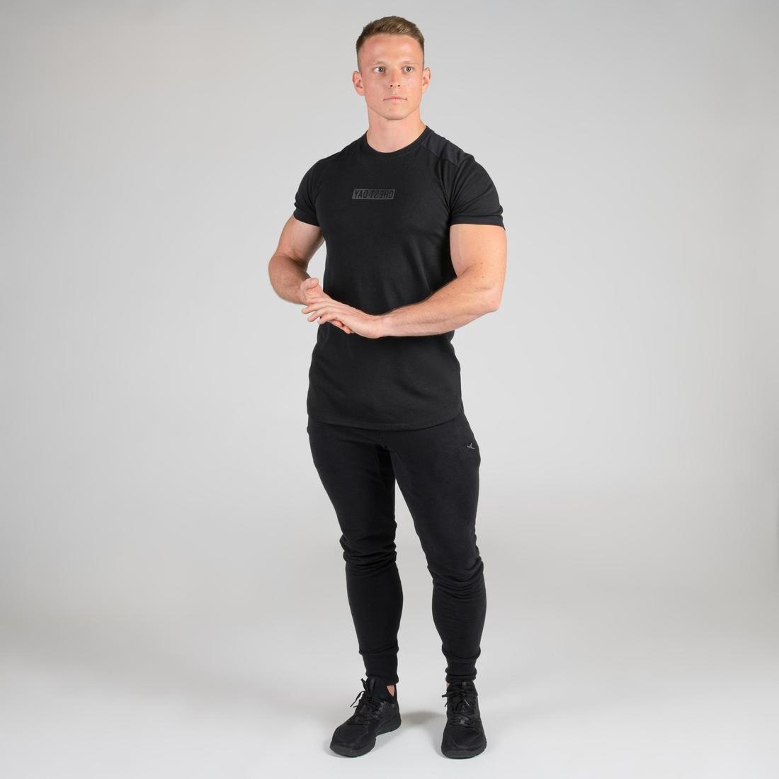 Medium  Weight Training Chest Day T-Shirt, Midnight Indigo, , large image number 5