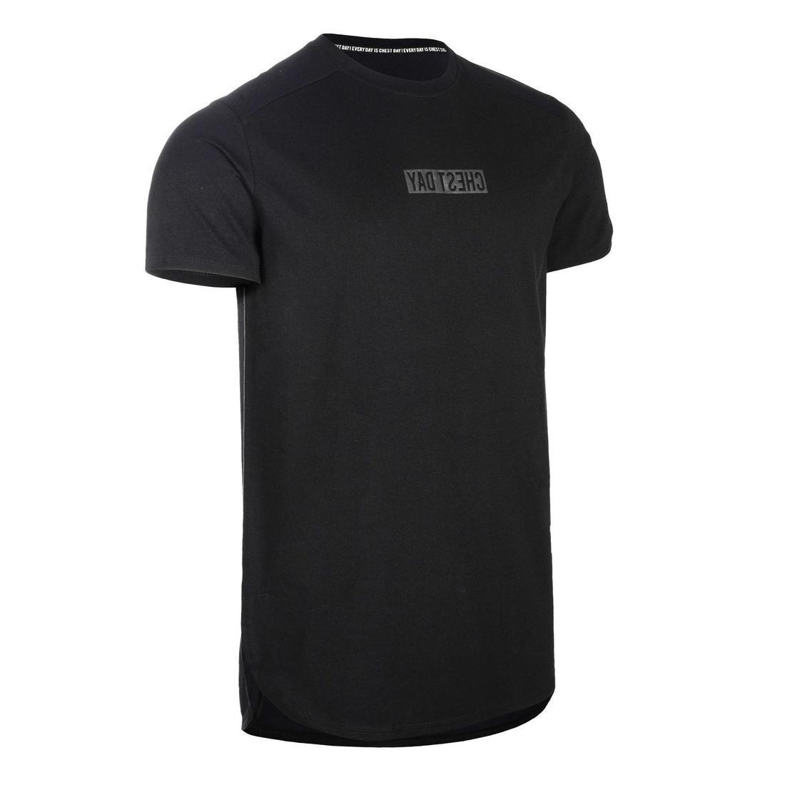 Medium  Weight Training Chest Day T-Shirt, Midnight Indigo, , large image number 12