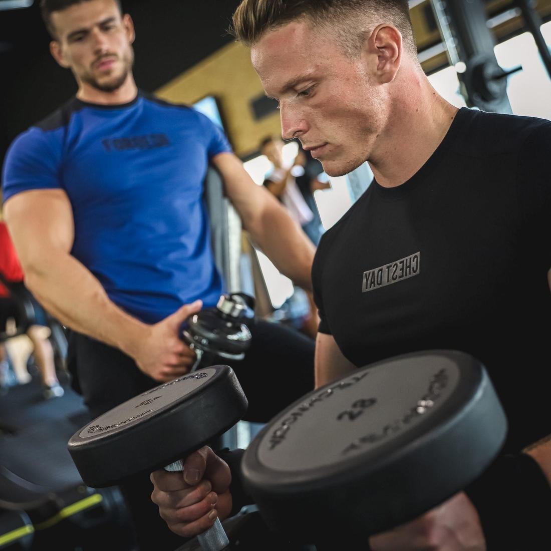 Extra Large  Weight Training Chest Day T-Shirt, Midnight Indigo, , large image number 14