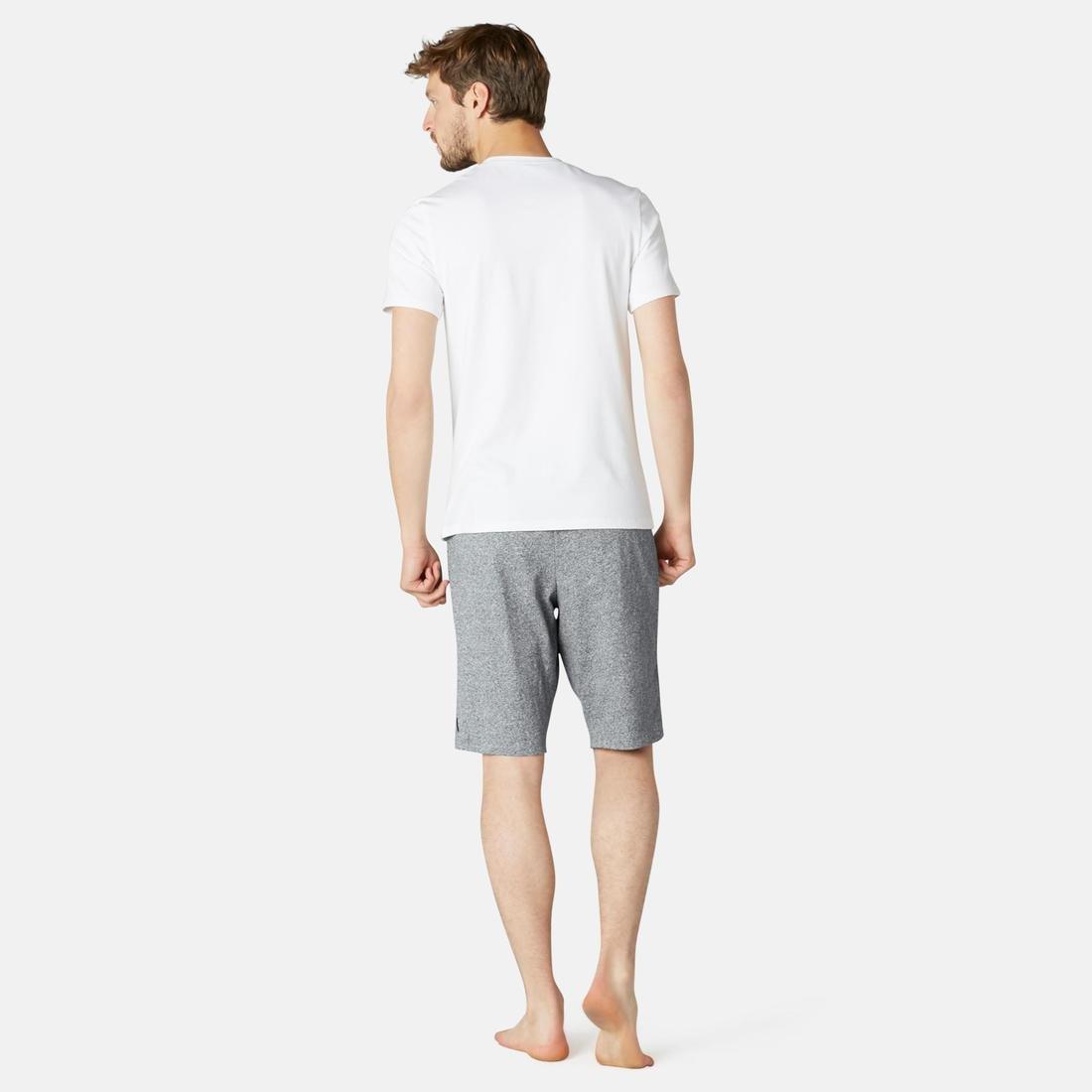 Small  520 Knee-Length Slim-Fit Gym and Pilates Shorts, Galaxy Blue, 5401_000, large image number 2