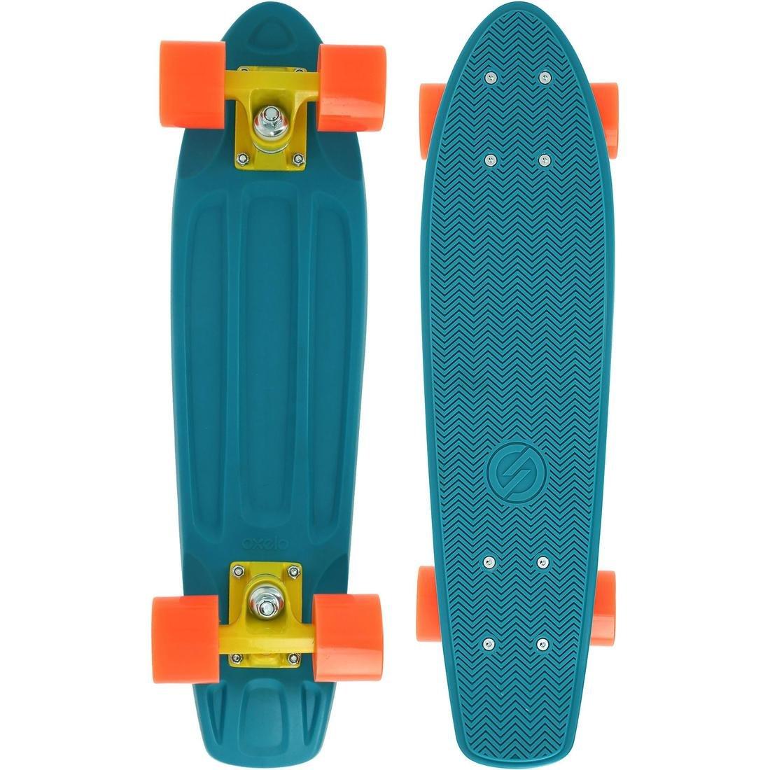 Unique Size  Cruiser Skateboard Yamba 100 - Blue/Coral, Blue Azure, , large image number 1