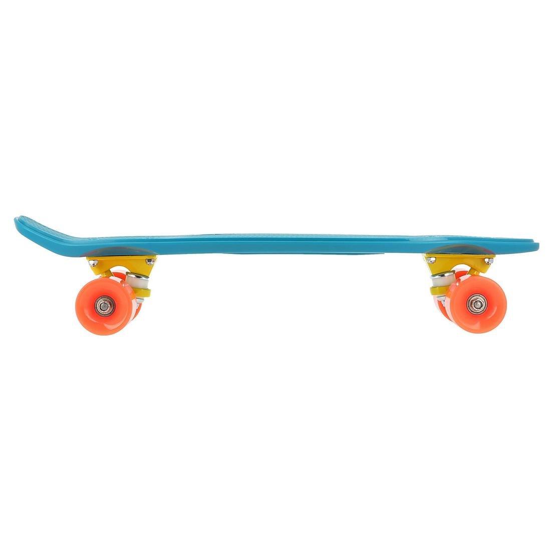 Unique Size  Cruiser Skateboard Yamba 100 - Blue/Coral, Blue Azure, , large image number 3