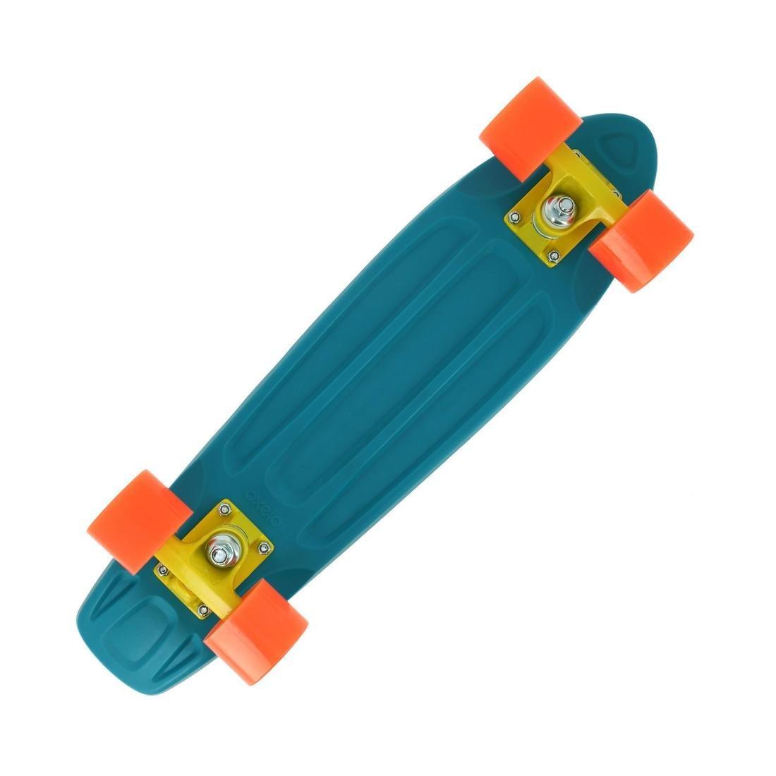 Unique Size  Cruiser Skateboard Yamba 100 - Blue/Coral, Blue Azure, , large image number 4