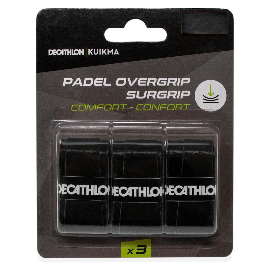 Padel Overgrip Comfort Tri-Pack, Black, , large image number 0