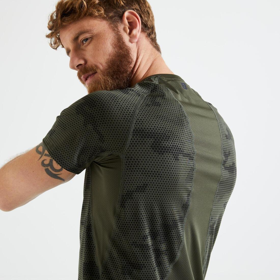 mens Technical Fitness T-Shirt, Black, No Color, large image number 9