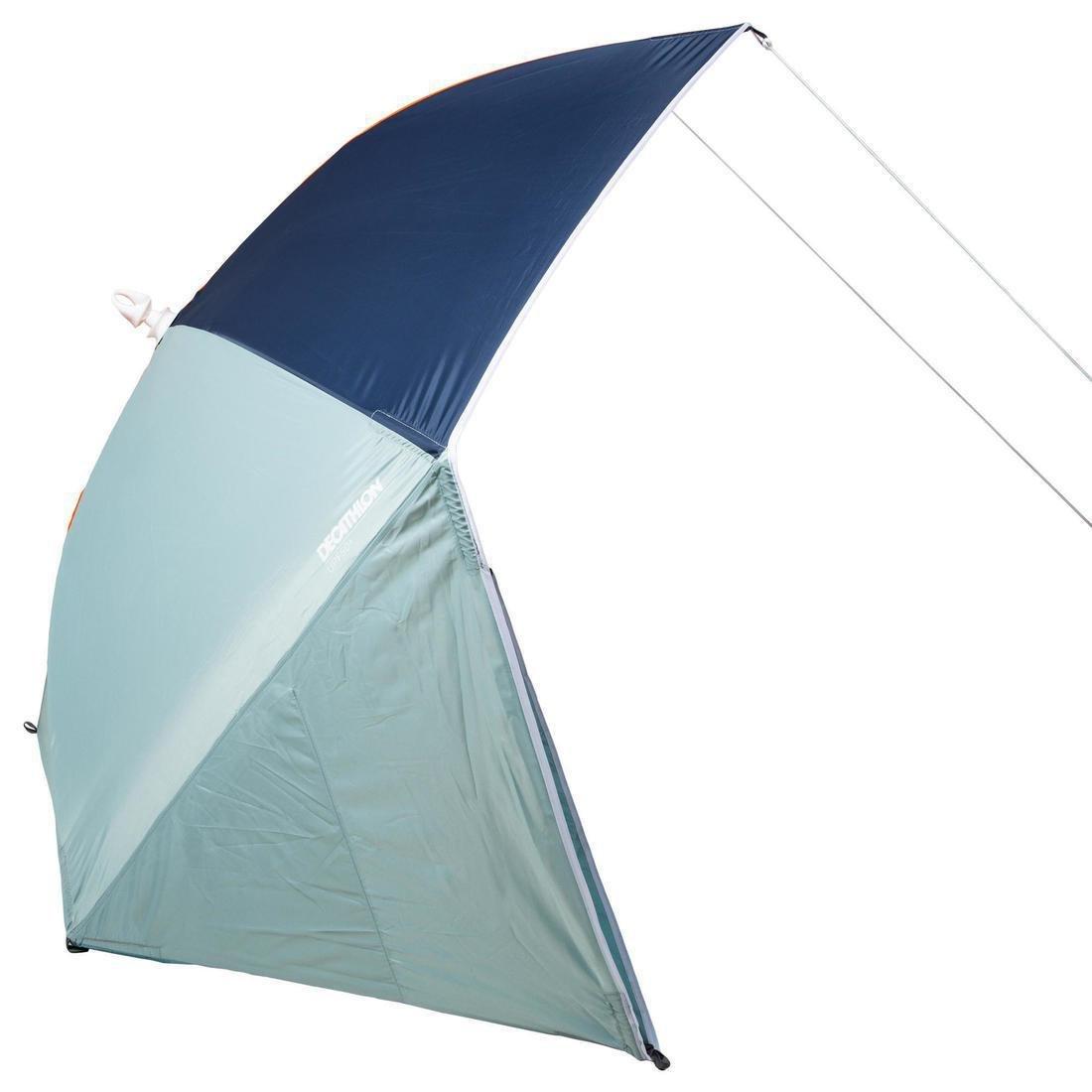 3-person Sun Shelter Beach Parasol UPF50+ Iwiko 180, Blue Grey, No Color, large image number 5
