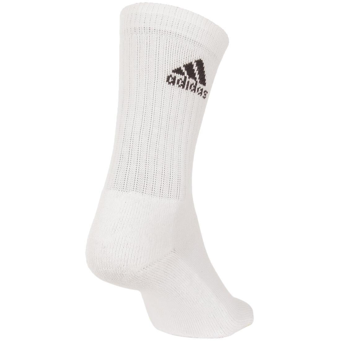 Basic High Tennis Socks Tri-Pack - White, No Color, large image number 6