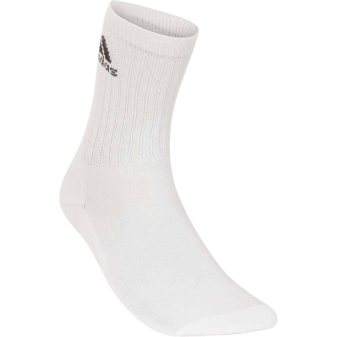 Basic High Tennis Socks Tri-Pack - White, No Color, large image number 8