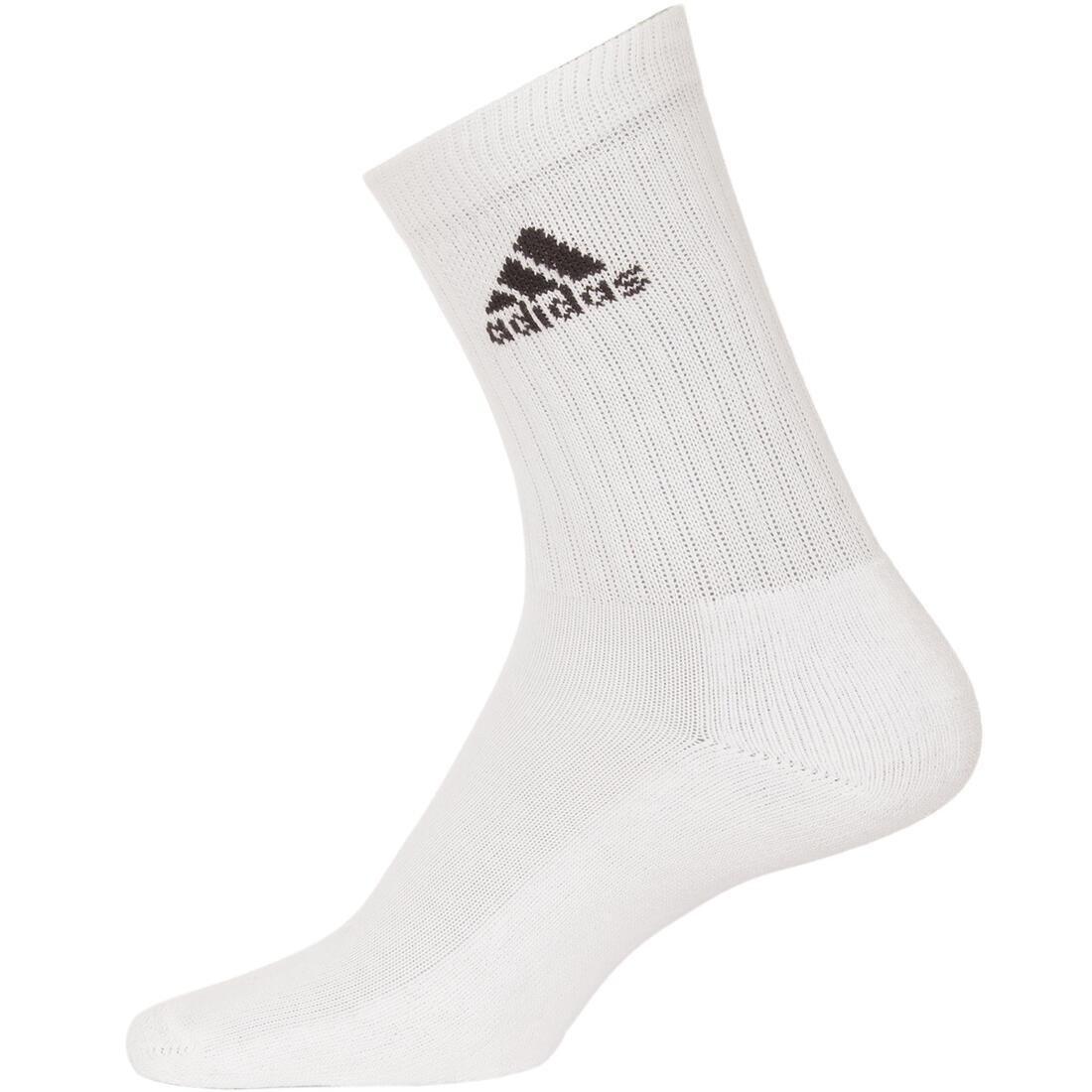 Basic High Tennis Socks Tri-Pack - White, No Color, large image number 13
