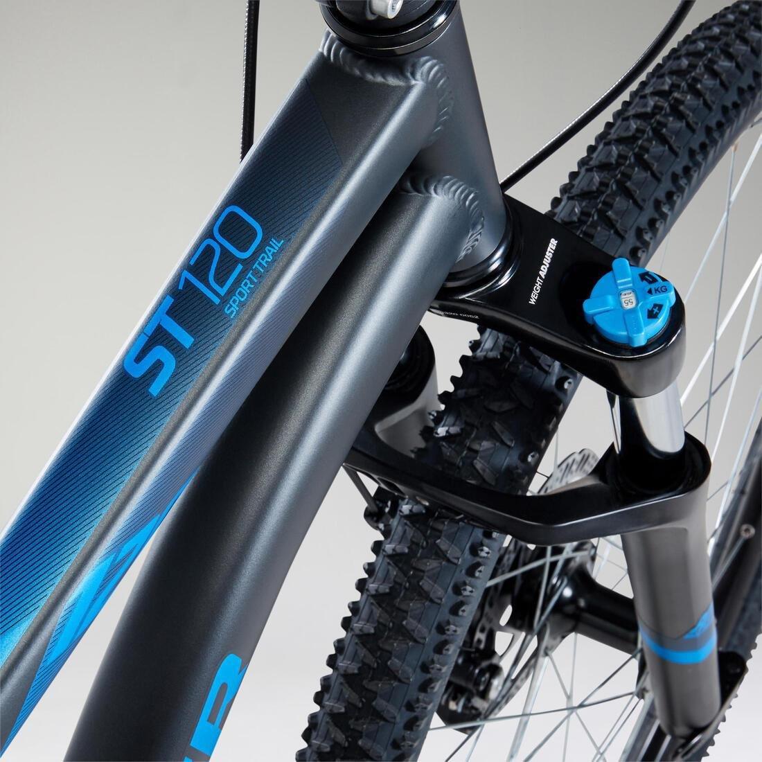 165-174Cm 27.5 Mountain Bike St 120, Black, , large image number 7