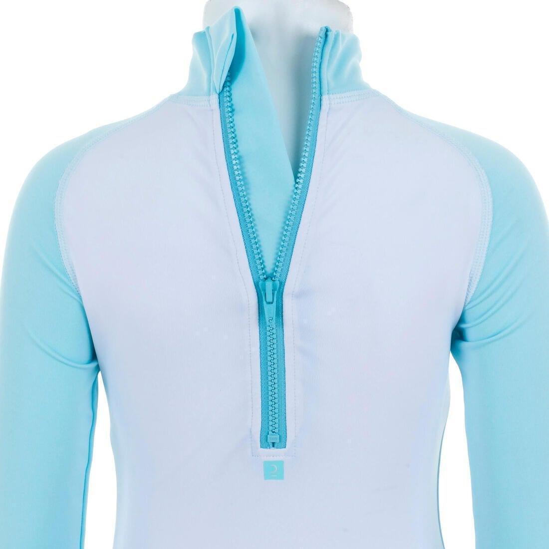 Baby Swimming Long Sleeve V-Protection Sit Print, Navy, No Color, large image number 4