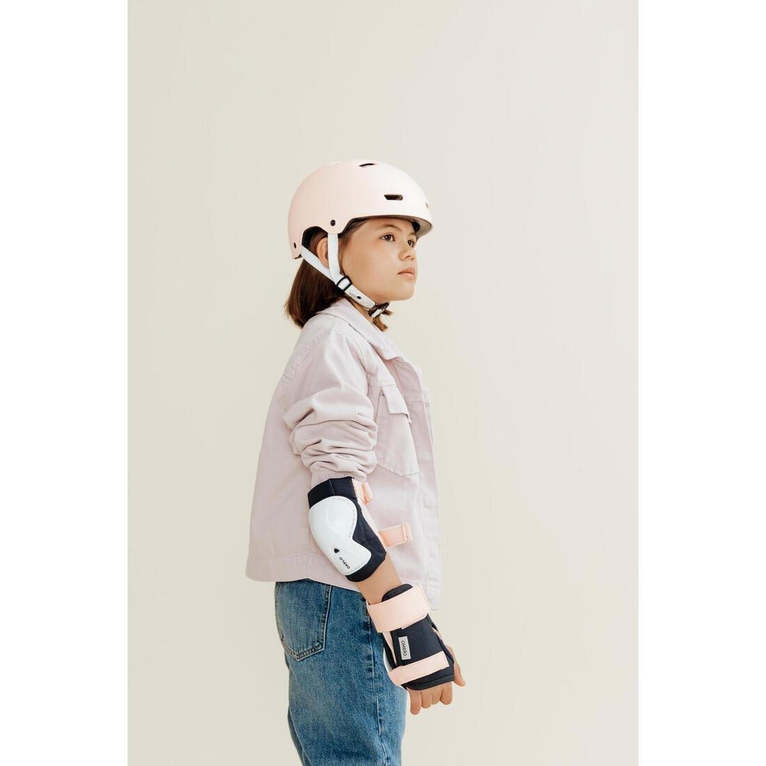 XS  Kids' Set of Inline Skate Protectors Play, Dark Blue, No Color, large image number 5