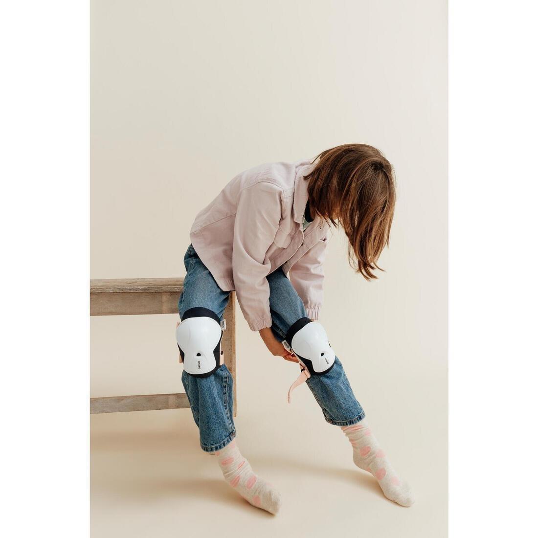 XS  Kids' Set of Inline Skate Protectors Play, Dark Blue, No Color, large image number 8