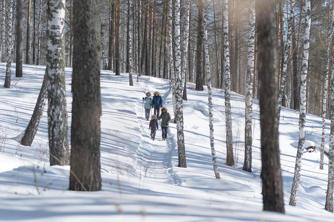 زوج جوارب خروج سميكة للبالغين متوسطة الطول س.هـ100، أبيض، مقاس 35-38 أوروبي, No Color, large image number 6