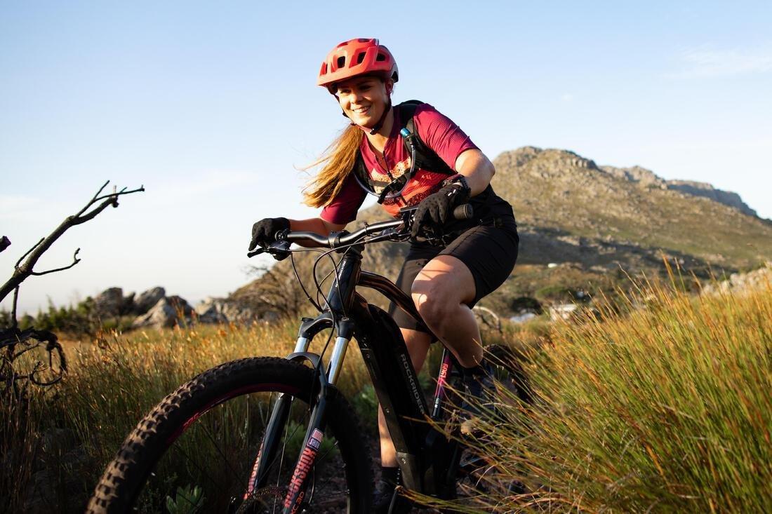 L  Mountain Bike Helmet St 500, Fluo Lime Yellow, No Color, large image number 8