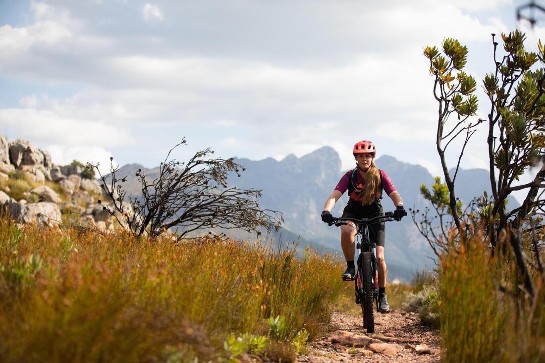 L  Mountain Bike Helmet St 500, Fluo Lime Yellow, No Color, large image number 10