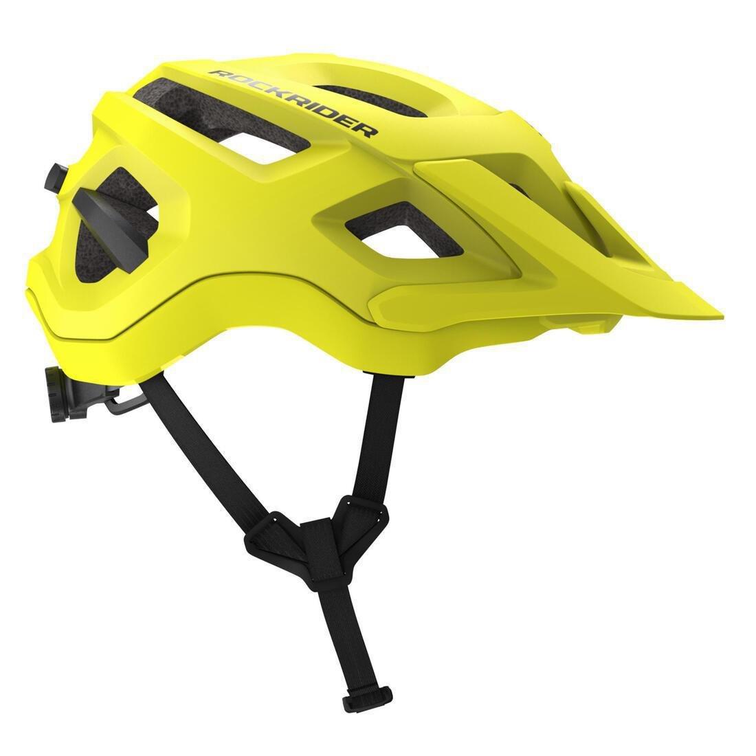 L  Mountain Bike Helmet St 500, Fluo Lime Yellow, No Color, large image number 13