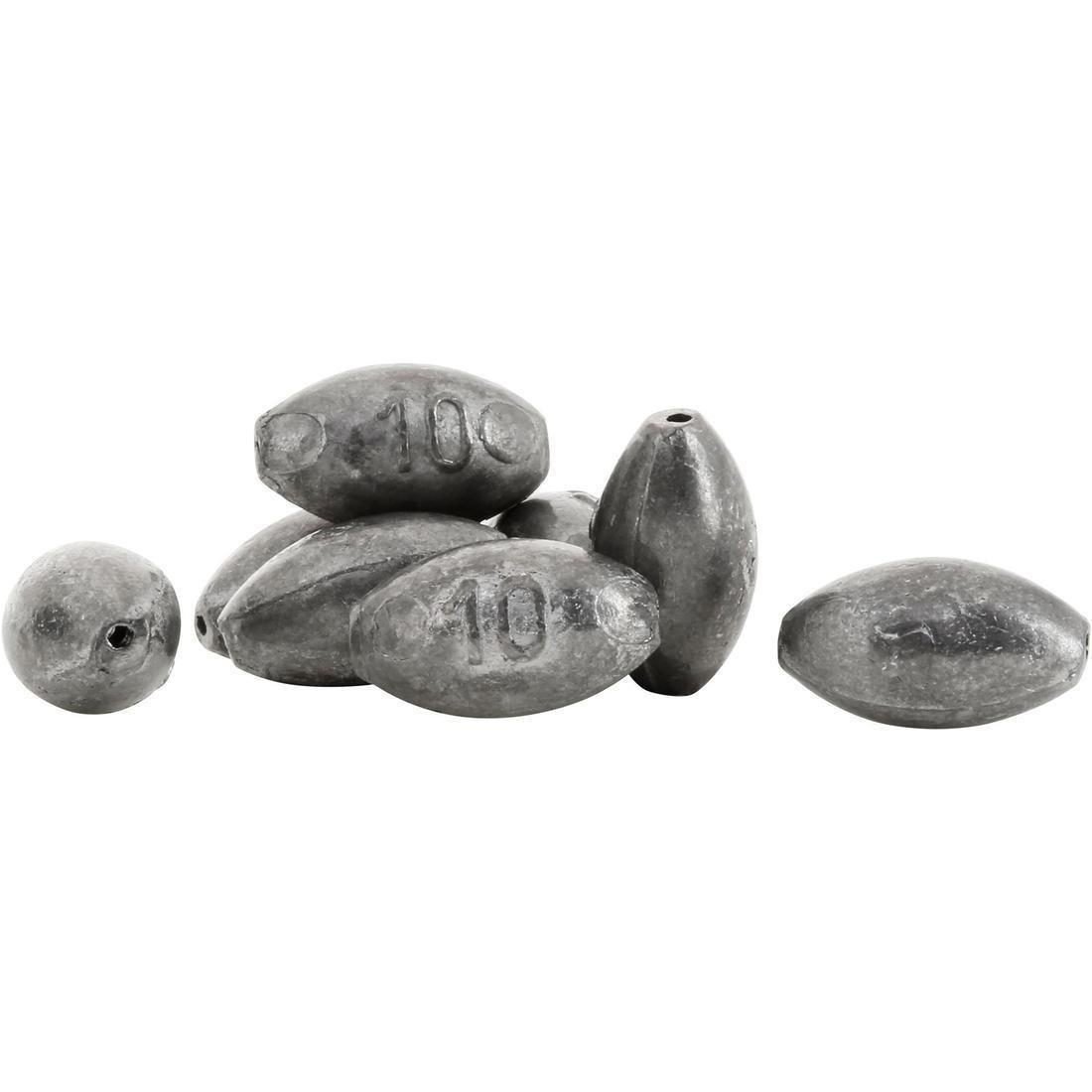 Fishing Drilled Rounded Olive Sinkers, 5401_000, medium