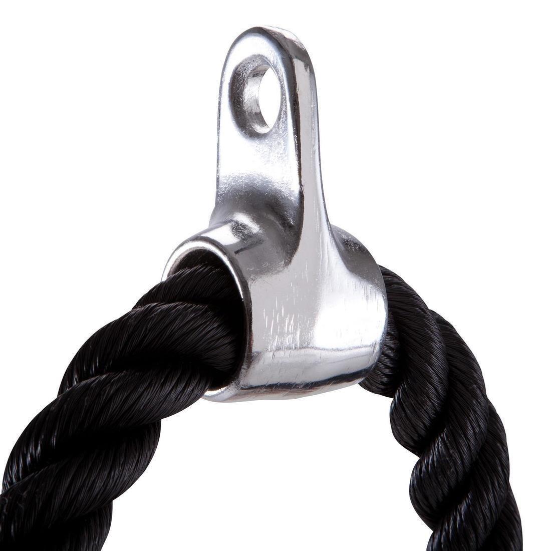 Weight Training Triceps Rope, Pull Down Cable, No Color, large image number 1