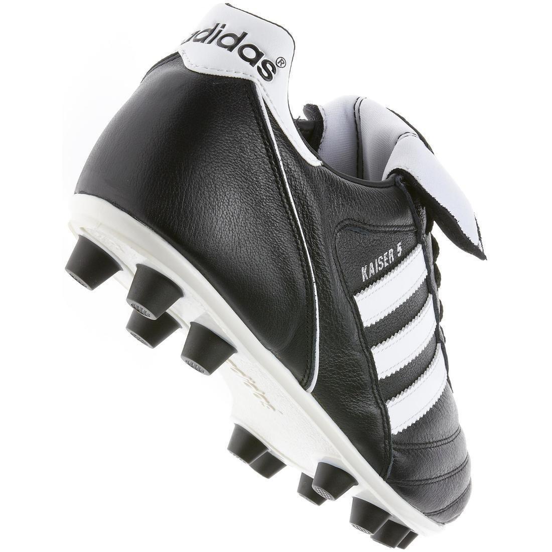 Adult Firm Ground Football Boots Kaiser Fg, Black, , large image number 1