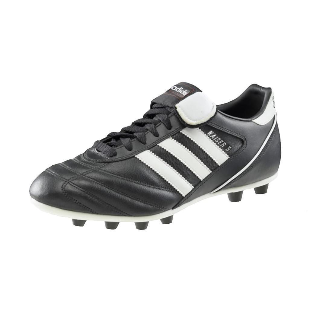 Adult Firm Ground Football Boots Kaiser Fg, Black, , large image number 3