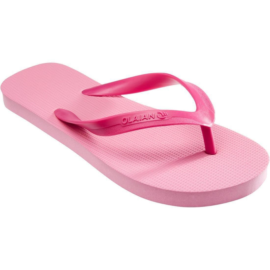 EU 35-36  Girls' Flip-Flops 100, Begonia Pink, , large image number 6