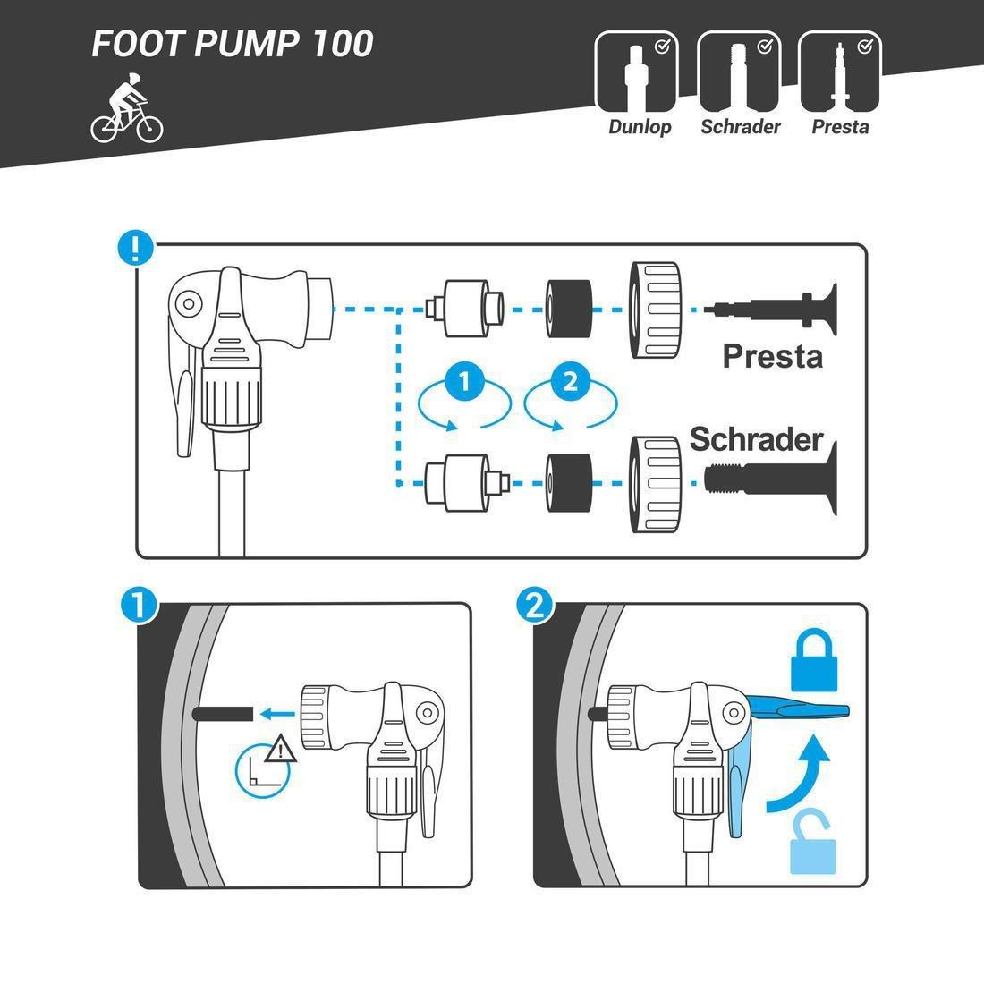 100 Floor Pump, , large image number 4