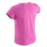 DOMYOS - 6-7Y  Girls' Short-Sleeved Gym T-Shirt, Magenta