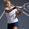 ARTENGO - S/M  Women's Tennis Polo Dry 100, Snow White