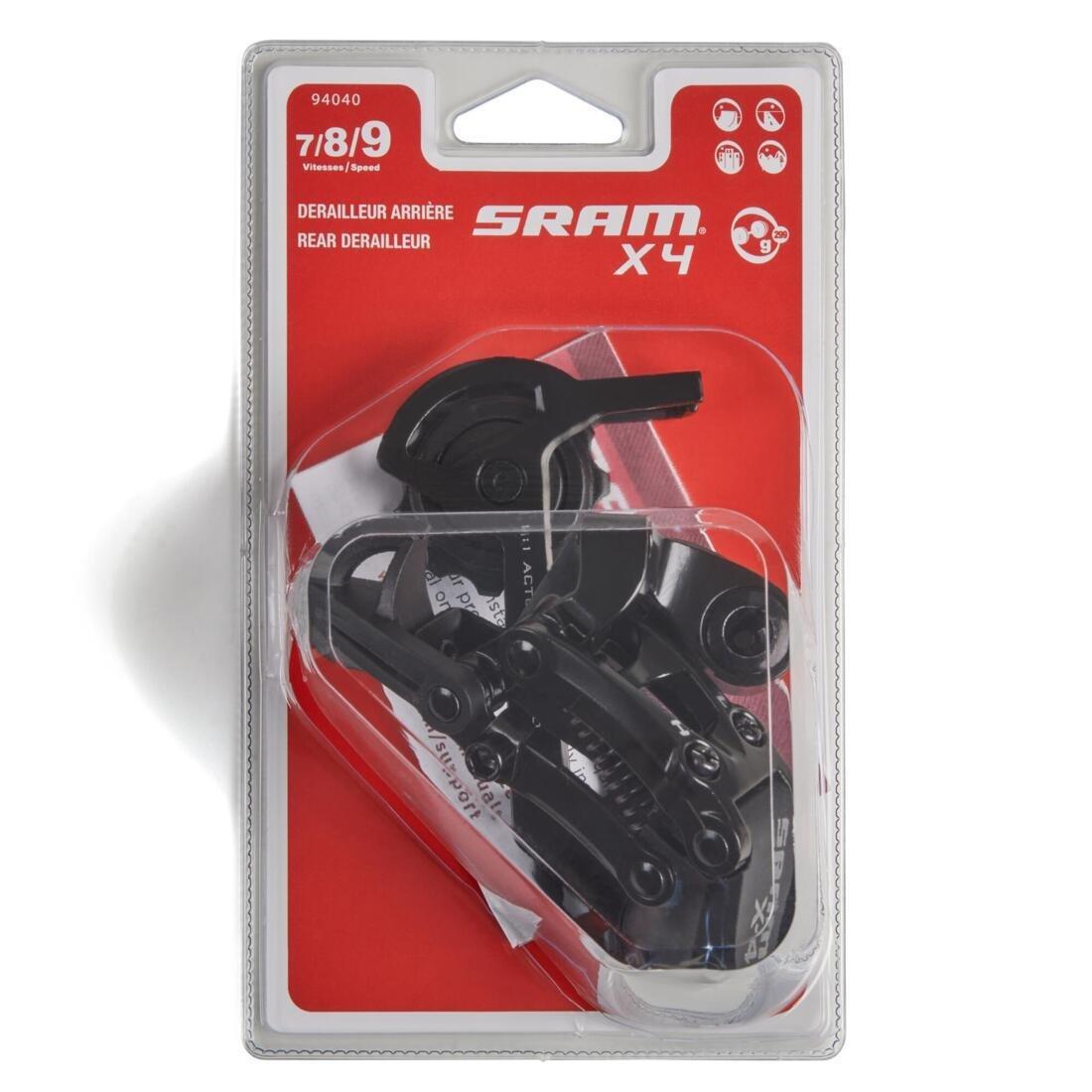 SRAM - Rear Derailleur 7, to 9-Speed X4