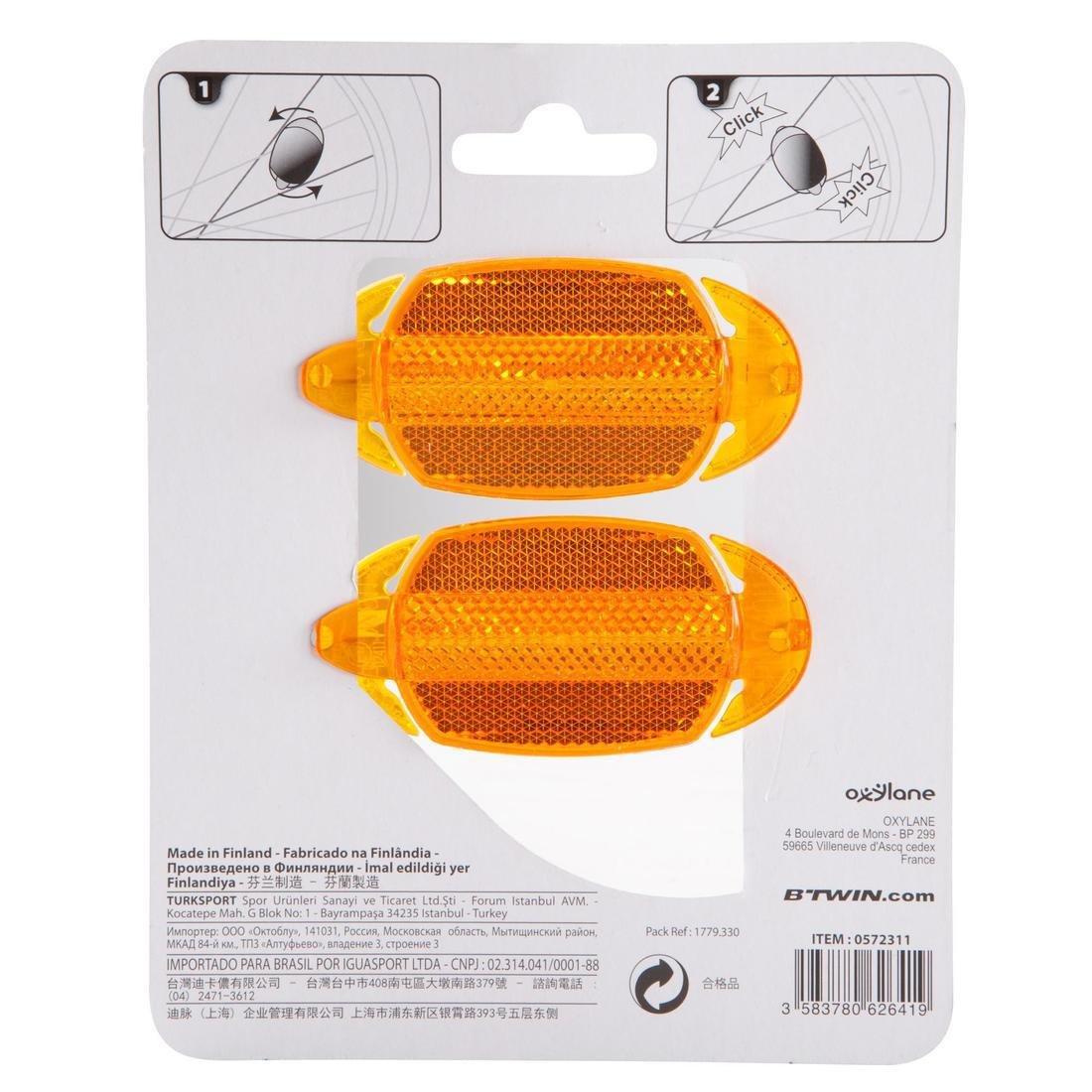 100 Bike Wheel Reflectors, No Color, large image number 3