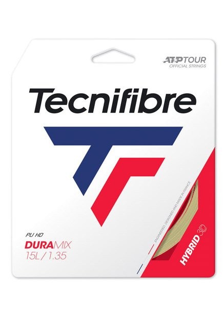 TECNIFIBRE - Duramix 1.35 mm Multifilament Polyester Tennis Strings, Light Yellow